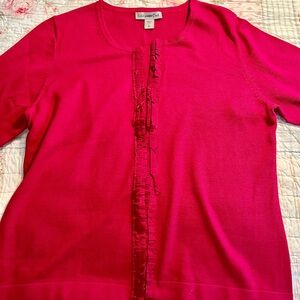 Coldwater Creek Red Cardigan